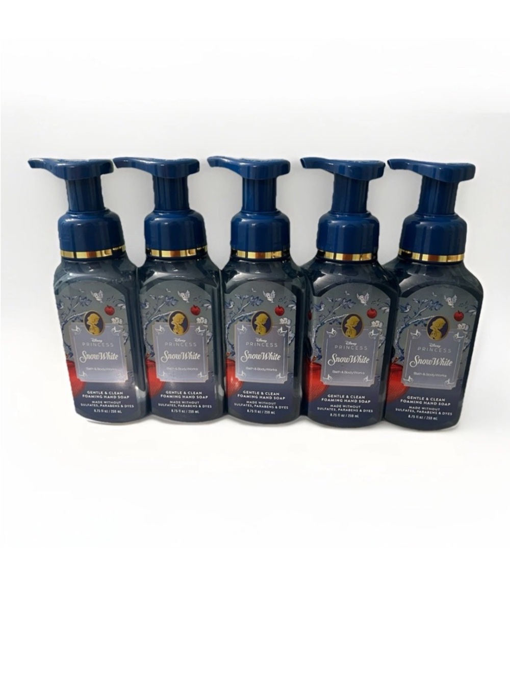 Bath & Body Works Disney Princess Snow White Foaming Hand Soap, Set of 5, New